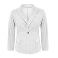 thumbnail image 5 of Otntypg Womens Baggy Corduroy Blazer Jacket Dressy Casual Single Breasted One Button Work Suit Jacket Fall Winter Trendy Coat Outerwear Tops with Pockets White XXL, 5 of 8