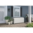 thumbnail image 6 of Suncast 99-Gal. Weather-Resistant Resin Outdoor Deck Storage Box and Bench, White, 6 of 6