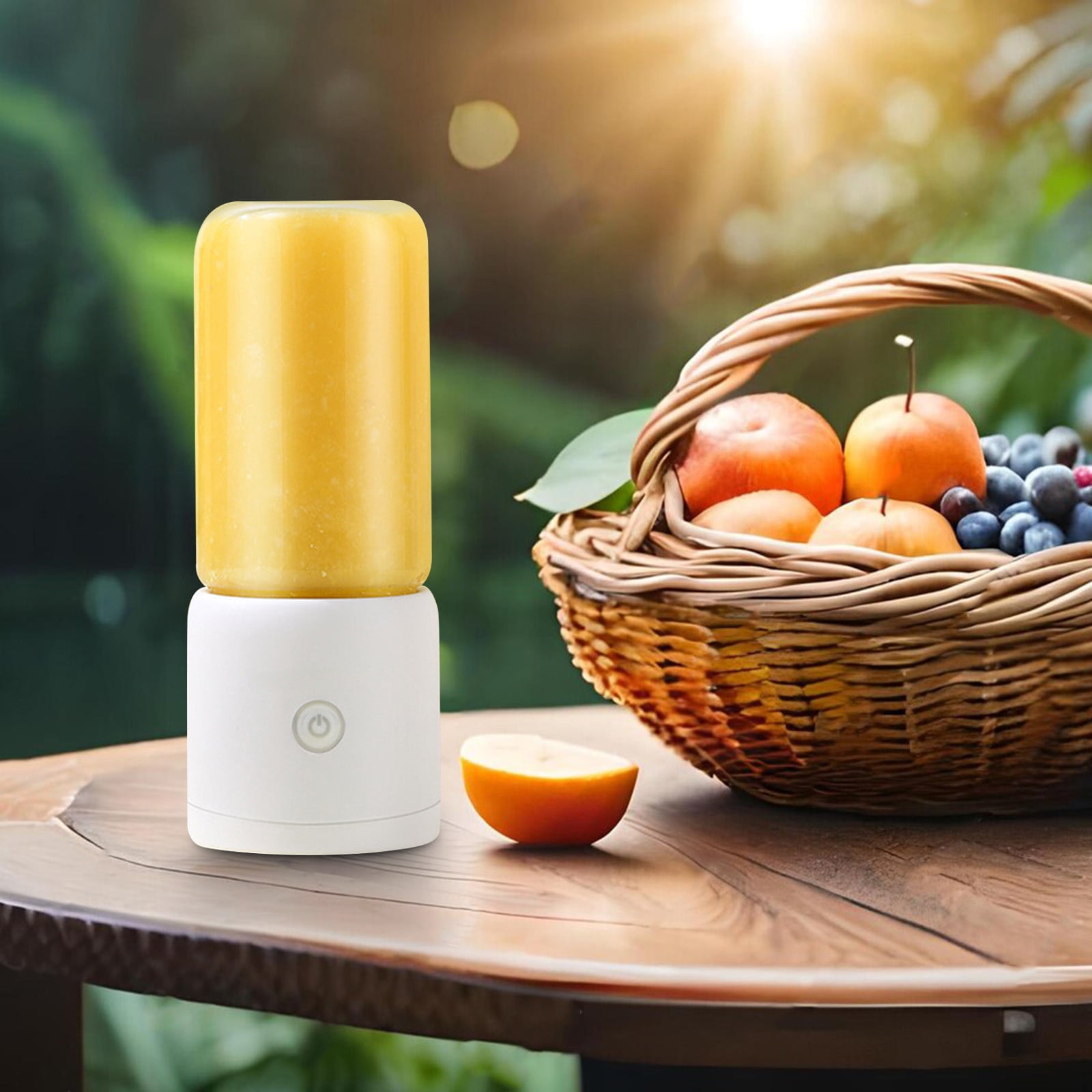 USB Rechargeable Handheld Blender | Portable Personal Blender for Smoothies, Shakes, and Juices | 6 Blade Mini Blender for Travel, Gym, and Kitchen | Includes Travel Cup and Lid