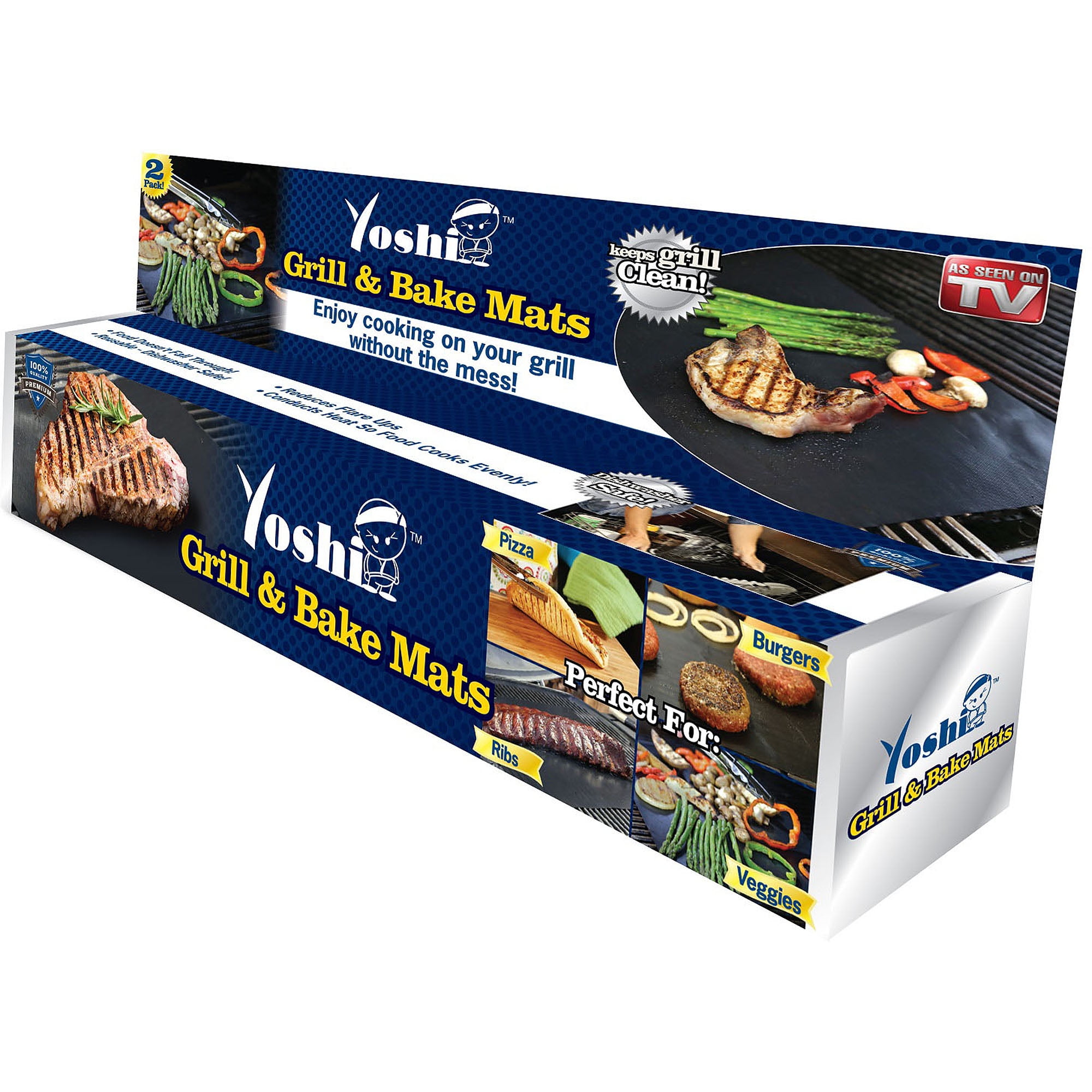 Copper New 2 Pack As Seen on TV Yoshi Grill & Bake Mat 