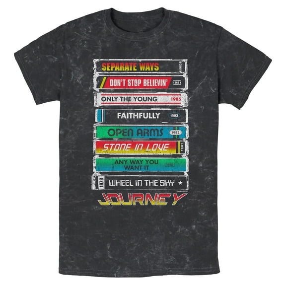 Mens Journey Tape Deck Hits T Shirt