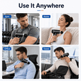 thumbnail image 5 of Massage Gun with Heat and Cold - Compact Deep Tissue Handheld Gun with 6 Speed & 10 Heads, Portable Full Body Shoulder & Back Massager, 5 of 7