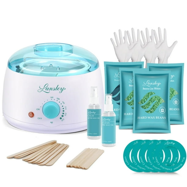 Lansley Complete Professional Waxing Kit Set with Wax Beads
