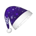 thumbnail image 2 of Naloa Dark Purple Snowflakes Santa Hat for Kids Baby Christmas Hats,Girls Boys Toddler Plush Xmas Holiday Hat,Luxury Santa Claus Hat, 2 of 6
