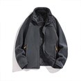 thumbnail image 3 of yillto Men Jackets Big and Tall Coat Padded Lined Warm Fall Winter Zipper Stand Collar Causal Business Coats, 3 of 5