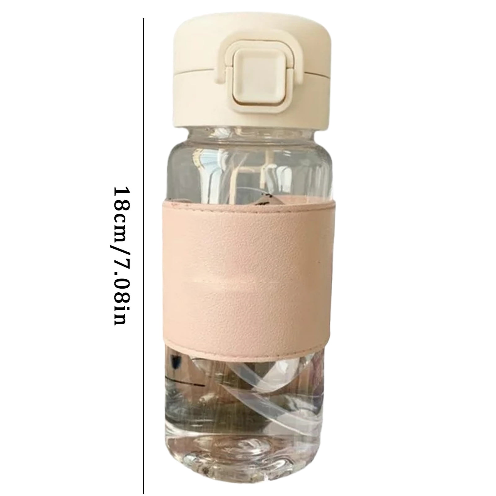 XKHZJL Spring Sippy Cup With Leather Cover Ironing Plastic Cup Male And Female Students Couples Gift Water Cup