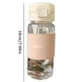 thumbnail image 3 of Harpily 50% Off Clear! Large Capacity Bag Spring Sippy Cup With Leather Cover Ironing Plastic Cup Male And Female Students Couples Gift Water Cup, 3 of 4