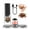 Black, variant on Electric Salt and Pepper Grinder Set 2026 Upgrade, Dual-Bin 2-in-1 Design for Salt, Pepper and Spices, USB Rechargeable Automatic Grinder, Adjustable Grinding Coarseness,Green