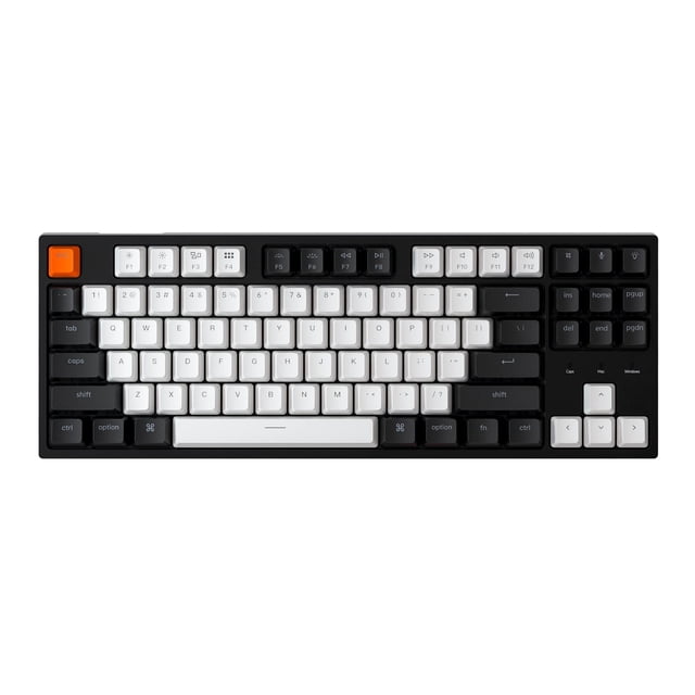 Teclado mecánico con cable Keychron C1, diseño Mac, 87 teclas