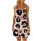 thumbnail image 2 of ICHUANYI Clearance Women Plus Size Casual Printed Round-Neck Short Sleeve Loose Knee-Length Dress(Black, L) ICHUANYI WER2023081204364, 2 of 4