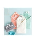 thumbnail image 5 of KEINXS Baby Bath Towel Baby Towel Newborn Hooded Cartoon Coral Fleece Infant Towels Blanket Newborn Baby Bathrobe Infant Babies Stuff, 5 of 5