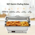 thumbnail image 3 of ROVSUN Electric 9 QT Roll Top Chafing dishes Buffet Set, 3 of 8