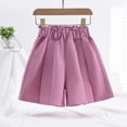 thumbnail image 6 of breaise Girls Shorts -Toddler Girl Elastic Waist Pleated Flared Skorts with Wide Leg Flowy Casual Skirts for Girls, 6 of 6