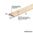 thumbnail image 3 of M-D Building Products 85043 1-3/4 In. X 72 In. Unfinished Hardwood Seam Binder w/ Screws, 3 of 5