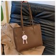 thumbnail image 1 of Bolso tote de gran capacidad con estilo retro y sofisticado para mujeres, nuevo modelo 2025, ideal para ir al trabajo o desplazamientos, diseño minimalista y elegante, bolso de hombro., 1 of 10