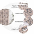 thumbnail image 6 of Boho Vintage Waterproof Fabric Shower Curtain,Southwestern Ethnic Mexican Flowers Waterproof Fabric Shower Curtain for Bathroom Curtains Bathtubs Hotel Shower Curtains with 12 Hooks Small 36x78in, 6 of 8