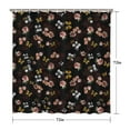thumbnail image 5 of Waterproof Beautiful Colorful Floral Shower Curtain 72x72 Inch Boho Style Polyester Unique Shower Curtain for Bathroom Hotel Home Decor with 12 Plastic Hooks, 5 of 5