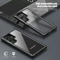thumbnail image 2 of Dteck Case for Samsung Galaxy S24 Plus 5G, Non-Yellowing Shockproof Bumper Protective Phone Cover, Anti-Scratch Hard PC Clear Back Cover for Samsung Galaxy S24+ Plus 6.7",Gray, 2 of 8