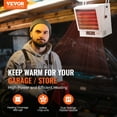 thumbnail image 2 of VEVOR Calentador electrico de garaje, calentador digital de 10000 vatios con ventilador forzado para montaje en pared/techo, con control remoto, protección contra sobrecalentamiento, 2 of 9