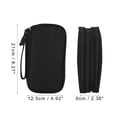 thumbnail image 4 of Unique Bargains Electronic Organizer Cable Double Layers Portable Pouch Black Large, 4 of 6