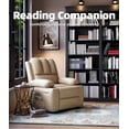 thumbnail image 3 of Bingirl 27-Inch Extra Wide Cream Oversized Manual Recliner Chair - PU Leather Sofa for Living Room, 3 of 6