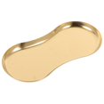thumbnail image 1 of Stainless Steel Cosmetics Storage Tray for Home Use Golden 2Pcs Set, 1 of 4