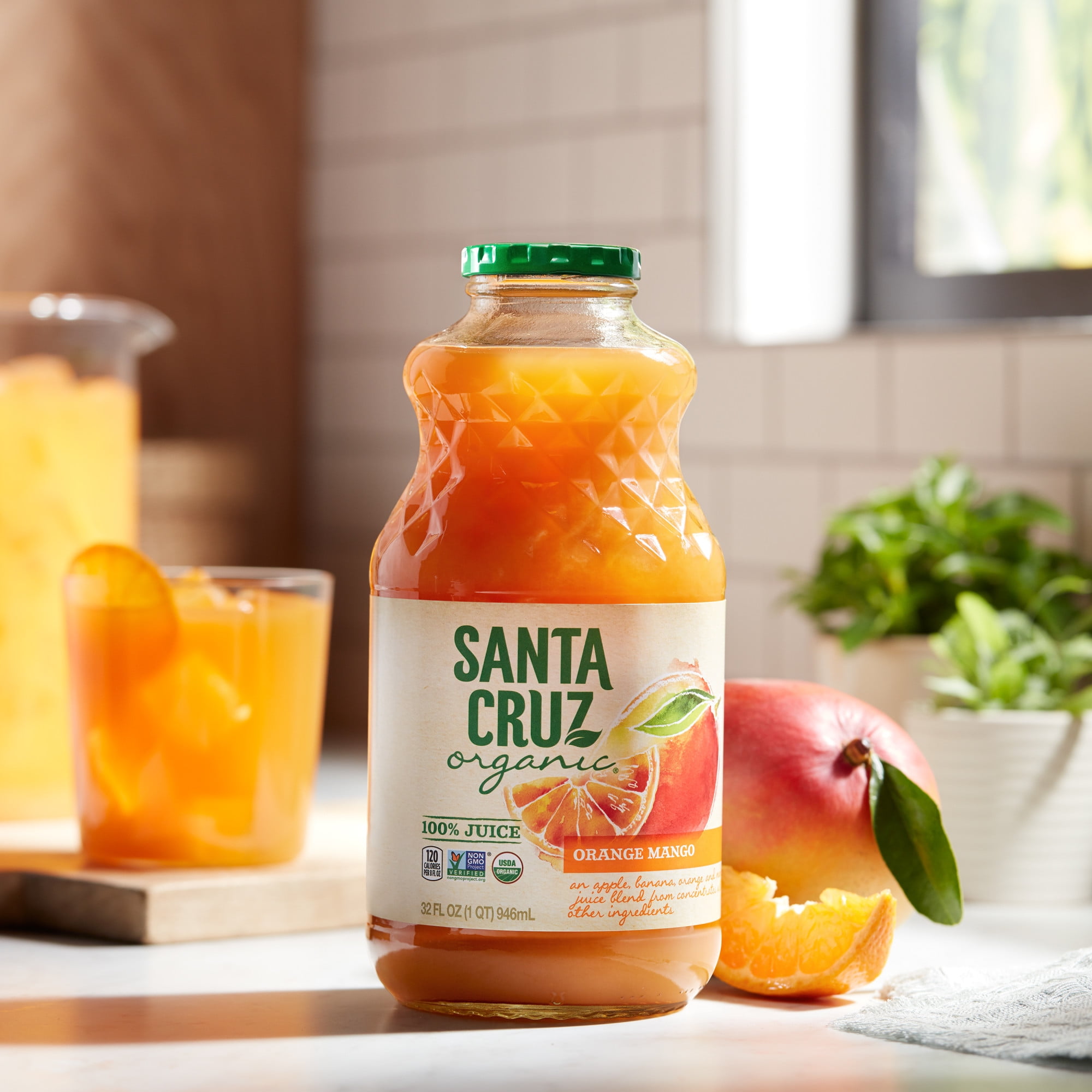 Santa Cruz Organic Grocery Food Produce: Orange Mango Juice Blend