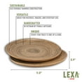 thumbnail image 3 of Lexa Bamboo Serving Tray Set, 12 Inch x 2, Black Bamboo, 3 of 9