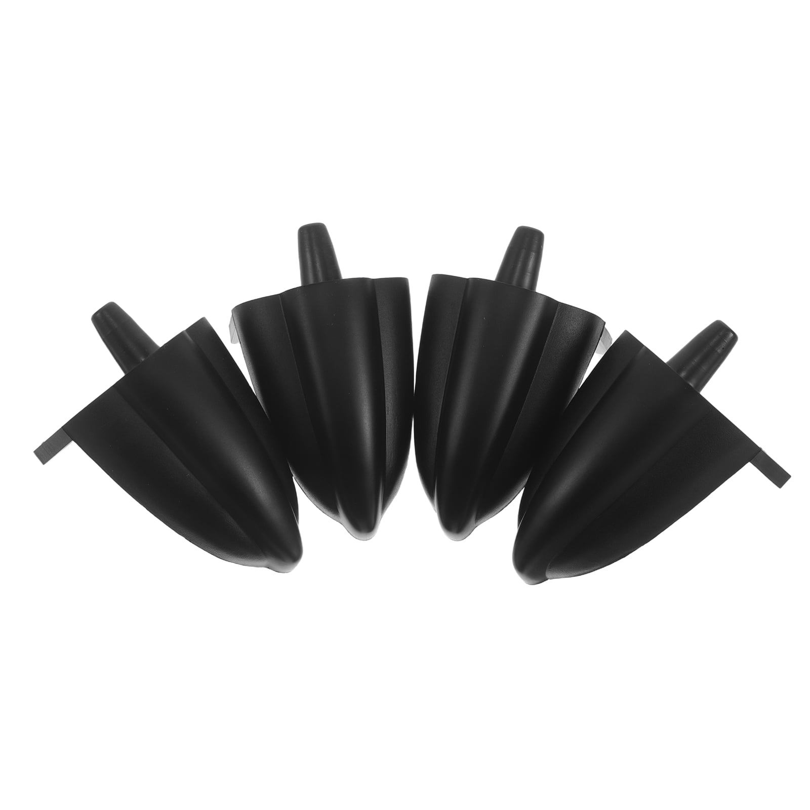 HAMPPLIES 4-Pack Black Speaker Isolation Pads with Elevated Design for Desk, TV Cabinet and