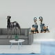 thumbnail image 2 of Estatua de perro de resina, figura de , escultura de , adorno de animal coleccionable con finos detalles para estante, decoración de dorm, 2 of 8