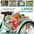 thumbnail image 5 of Lilypelle Adult Mountain Tricycle 24/26 Inch Low step through Mountain Bike Cruiser Trikes for Adults 7 Speed Three Wheel Trike Bicycle with Large Basket, 5 of 12