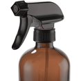 thumbnail image 4 of Zshan Spray Bottle 480ml Amber Glass Spray Bottle - Refillable with Trigger Sprayers, Cap and Labels - For Essential Oils, Spritzers (2 PCS), 4 of 5