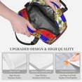 thumbnail image 4 of Russian Flag Insulated Reusable Lunch Bag with Detachable Adjustable Strap for Office Picnic Beach or Travel, 4 of 7