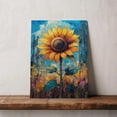 thumbnail image 5 of Sunflower Flower Canvas Wall Art 8x12 inches - Soft Antique Cottagecore Sunflower Flower Watercolor Floral Wall Art for Interior, 5 of 5