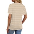 thumbnail image 4 of Fantaslook Womens Summer Tops Dressy Casual Short Sleeve Shirts Crew Neck Tunic Floral Blouses, 4 of 9