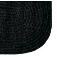 thumbnail image 3 of Better Trends Chenille Solid 100% Polyester 24" x 108" Braided Rug, Indoor Use, for Adult - Black, 3 of 5