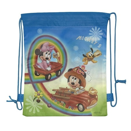 Gift bags, drawstring bags, double-sided non-woven fabric drawstring bags, birthday gift bags, birthday storage bags, storage bags Mickey and Minnie