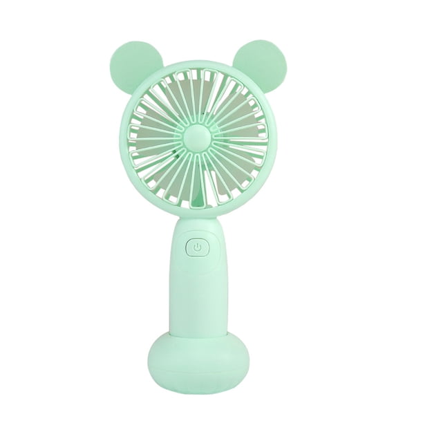 Ventilador de mano USB para acampar al aire libre, senderismo, enfriador de aire, mini ventilador eléctrico portátil con 2 modos, verde sidaley HA8618-04B
