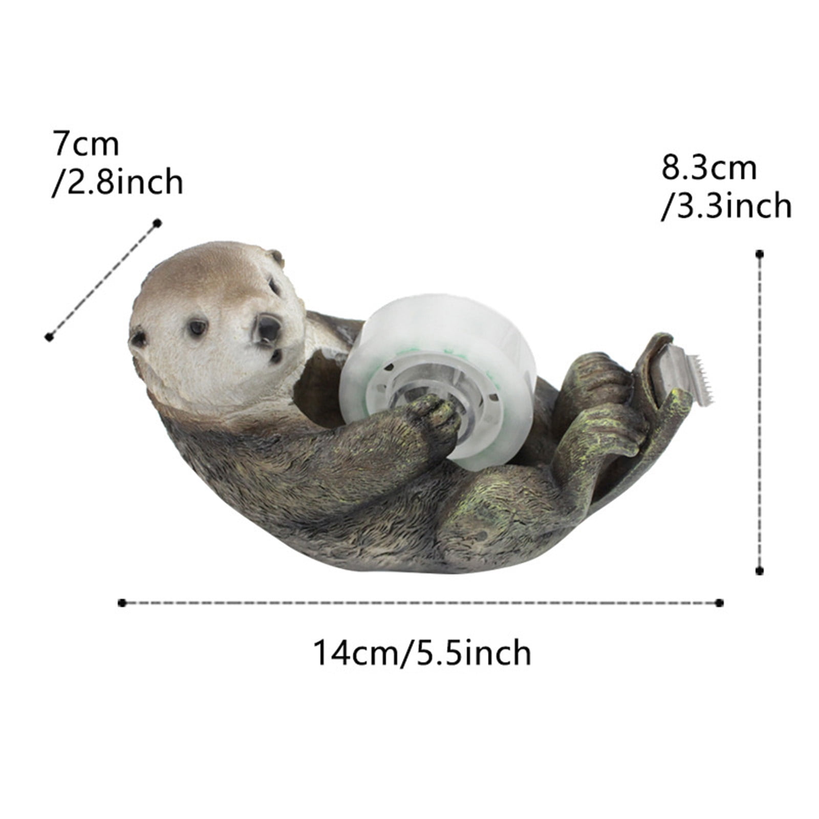 Novelty Tape Cutter Office Supplies,Resin Cartoon Animal Tape Dispenser Home Office Desk Accessories,Funny Stationery Gift Idea
