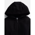 thumbnail image 2 of Wonder Nation Baby Zip Up Hoodie and Joggers Fleece Set, Sizes 0/3M-24M, 2 of 3