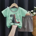 thumbnail image 2 of Fesfesfes Toddler Outfits Summer Girls And Boys T-shirt Baby Suits Clothes Short Sleeve Shirts Shorts Set, 2 of 3
