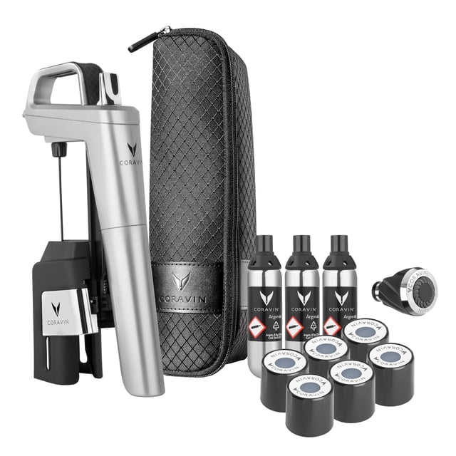 Sistema de conservación de vino CORAVIN Timeless Six Plus Silver