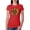 Red, variant on Sunflower Animal Print Fashion Womens Slim Fit Junior Tee, Royal, X-Large