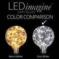 thumbnail image 4 of LEDimagine G95 Fairy Light Bulb, 50 Cool White LED Diodes Inside, Clear Glass Finish, E26 Base, 4 of 6