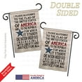 thumbnail image 3 of Breeze Decor G161085-BO Pledge of Allegiance Americana Patriotic Impressions Decorative Vertical 13" x 18.5" Double Sided Garden Flag, 3 of 4