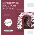 thumbnail image 4 of KOOL HOME Traditional Sakarya Area Rug - CO17_640_Burgundy Premier Collection Indoor Medallion Rectangular Area Rug Soft Polypropylene Classic Colors Rugs for Bedroom, Living Room, Floor Covering., 4 of 6