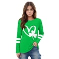 thumbnail image 3 of HAiming Kids St Patricks Day Long Sleeve Shirt for Boys Girls Cute Graphic Casual Tee Pullover Tops, 3 of 5