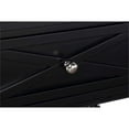 thumbnail image 5 of Pemberly Row Farmhouse 2 Drawer Console Table in Black Wood Finish, 5 of 6