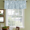 thumbnail image 4 of Blue White Starfish Valances for Windows, Decorative Rod Pocket Window Valance Curtains, Coastal Ocean Summer Sea Nautical Short Curtain Drapes for Kitchen/Living Room, 2 Panels, 60" W x 18" L, 4 of 8