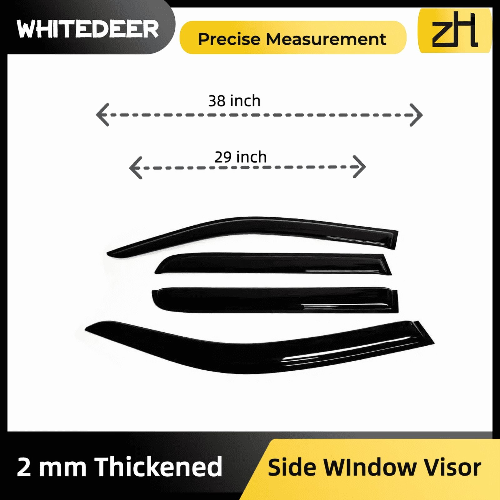Fits Ford Maverick 2022+ Acrylic Window Visor Sun Rain Deflector Guard